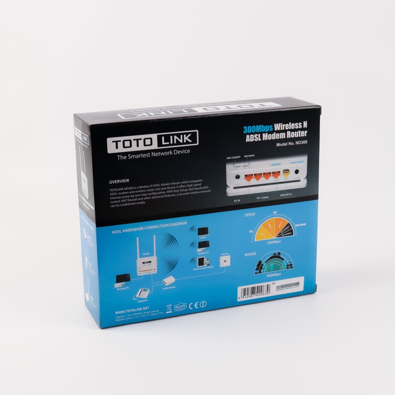 Modem TOTO-LINK ND-300-Wireless